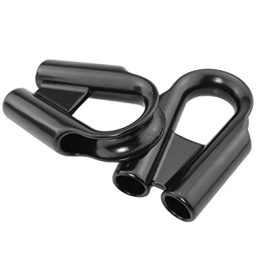 Imagem de ITROLLE Dedal de Tubo 2 Peças 12 Mm Preto de Aço Inoxidável Tubo de Corda Dedal Colar com Reforço para Fio de 3/8" Ou 1/2" Ou Cabo de Corda de Guincho Dedal