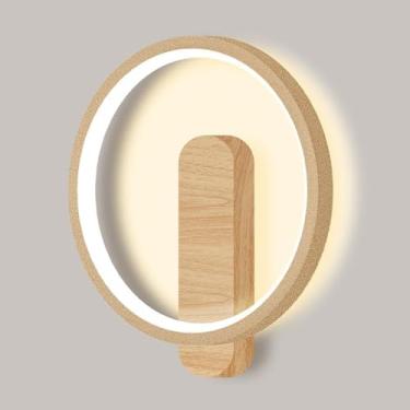 Imagem de Luminárias de parede acrílicas japonesas estilo Wabi-sabi, luminárias de parede LED simples, fonte de luz, 15 W, redondas, vintage, para cabeceira de quarto, para sala de estar, corredor, sa