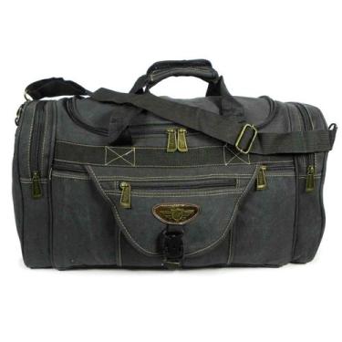 Imagem de Bolsa de Viagem Lona Reforçada 50l KvnJA7012-21 - Keuven, Preto