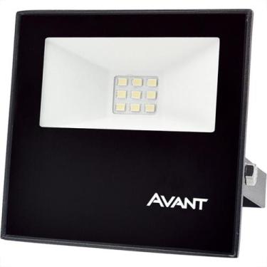 Imagem de Refletor De Led Avant Slim 10W. 6500K. 750Lm Ip65 Preto Bivolt - LPS