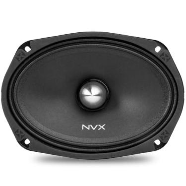 Imagem de NVX® Alto-falante premium VPRO69BM 15,2 cm x 22,9 cm, máx. 500 W (250 W RMS), 4 Ohm, bobina de voz de 3,8 cm, áudio profissional médio com plugue de fase de alumínio Bullet, fácil de instalar em
