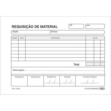 Imagem de Impressos Requisição de Material Simplificado 50 Folhas 154X107MM Paco