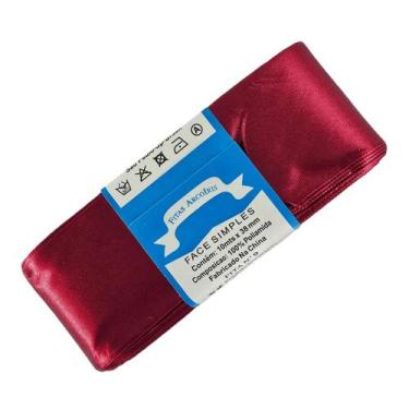 Imagem de Fita de Cetim Trader 38mm N9 com 10 Metros, COR 37 BORDO, 10 Metros