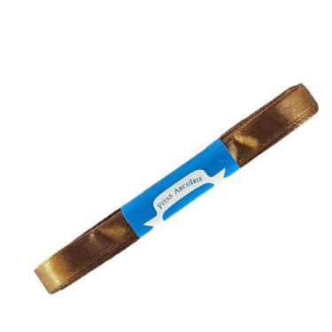Imagem de Fita de Cetim Trader 15mm N3 com 10 Metros, COR 159 MARROM CLARO, 10 M