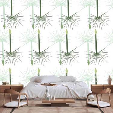 Imagem de Lcythiazole Mural de papel de parede dente-de-leão, adesivo de parede de dente-de-leão, papel de parede boho para quarto de meninas, sala de estar, quarto, tamanho personalizável, adesivo removível