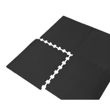 Imagem de Tatame EVA Fitness 50x50cm 10mm Preto 1m2 - 04 unid - Evamax