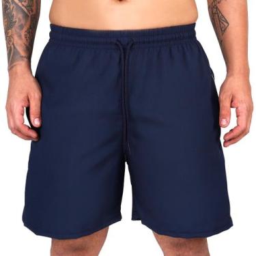 Imagem de Short Academia Masculino Praia Com Lycra Tactel Liso Bermuda - DHonori