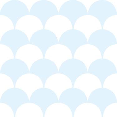 Imagem de Papel De Parede 3m Adesivo Bebê Escama Azul Branco