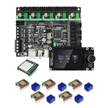 Imagem de YUTREES Makerbase MKS Robin Nano V3 32bit Placa de controle Placa-mãe TMC2209 TS35 TFT Tela sensível ao toque Módulo WIFI Peça de impressora 3D (Package*12)