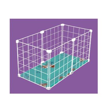 Imagem de Cercado Aramado Porquinho da Índia com Soft 30x60 Cm Branco