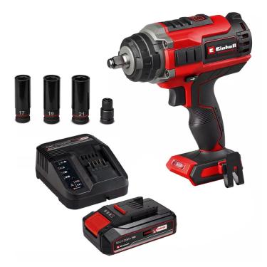 Imagem de Chave de Impacto 1/2 Pol 450Nm Brushless Bateria 18V 2,5Ah Impaxxo 18/450 bl Einhell