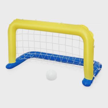 Imagem de Gol Trave Futebol Polo Inflável Bola Piscina Grama 1,42X076M