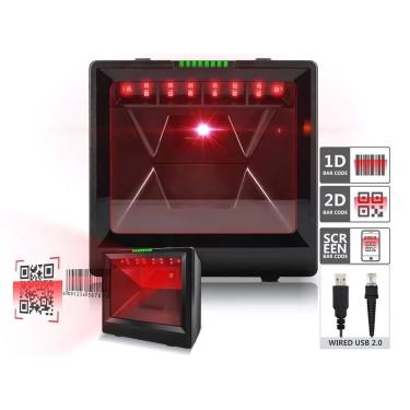 Imagem de Scanner De Código De Barras Fixo Pdv Mesa 1d E 2d Qr Code USB