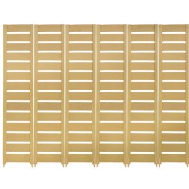 Imagem de Biombo Slim Divisória de Ambiente MDF Reto Com Pés Painel Separador Decoração (6, Horizontal)