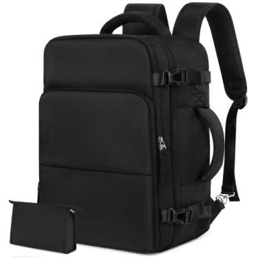 Imagem de Mochila Rinlist Travel Impermeável para Homens e Mulheres Preta
