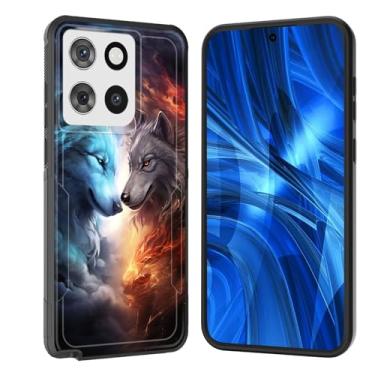 Imagem de JHYYTUJTYP Capa para Moto G Stylus 5G 2025, [Teste de queda de grau militar] Capa protetora resistente à prova de choque resistente para Motorola Moto G Stylus 5G 2025, duas galáxias de lobo