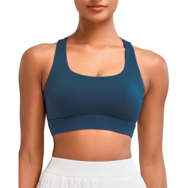 Imagem de Sutiã esportivo RUNNING GIRL High Support azul marinho tamanho M