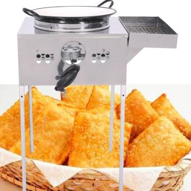 Imagem de Tacho de Fritar Pastel a Gás de Alta Pressão 10 Litros Profissional Fo