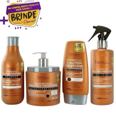 Imagem de Kit Forever Liss Completo Cauterização Capilar Cauter Restore