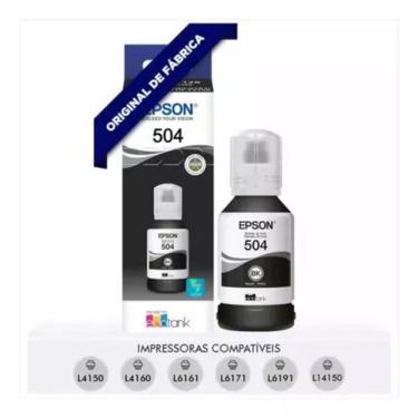 Imagem de Refil de Tinta EPSON T504 Preto para L4150 L4160 L6161 L6171 L6191