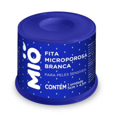Imagem de Fita Microporosa Mió Branca para Peles Sensíveis 5cm X 4,5m 1 Unidade
