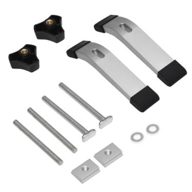 Imagem de Ioensy T faixas segure pressionamento de ligas de alumínio de alumínio CLAMP CLAMP PLACA PLACA de de com PARCENDO E SILDER para OS ROUTERS CNC Pressions, Branco