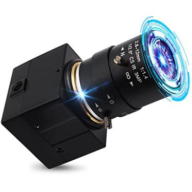 Imagem de 2.8-12mm Varifocal Lens Webcam 5MP USB Camera HD 2592X1944 15fps USB with Camera Aptina Sensor Webcamera with Aluminum Mini Case, Conference Camera Support Most OS,Plug&Play,OTG 2.0, Focus Adjustable