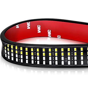 Imagem de Barra de luz LED para porta traseira de caminhão, faixa de luz de LED para cama/caminhonete com ré branco, freio/corrida vermelho/seta vermelha/luz estroboscópica de flash duplo para caminhões, caminhões, caminhões, caminhões, vans, Dodge Ram