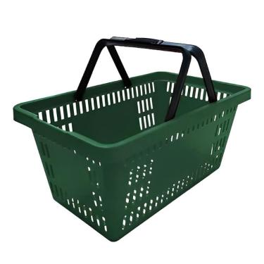 Imagem de Cesta De Supermercado Plastica Verde Acimaq