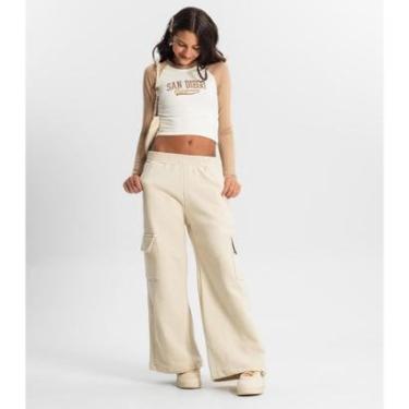 Imagem de Calça Wide Leg Juvenil Minty Feminina-Feminino