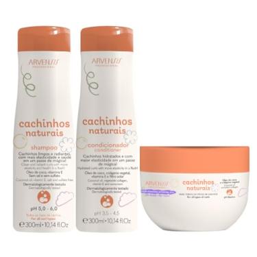 Imagem de Arvensis Vegan Professional, Kit Shampoo, Condicionador e Geleia Forte Arvensis Cachinhos