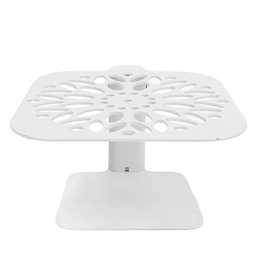 Imagem de Café pesando aço de aço carbono de aço de altura ajustável Proteção à prova d'água Proteção à barra para a máquina de café perfeita para casa e café Use design durável e estável (Buracos redondos brancos)