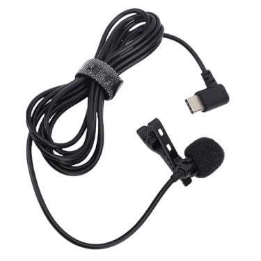 Imagem de Microfone Lavalier Sem Fio, Clipe de Lapela Profissional No Microfone, Tipo C Lavalier Lavalier Microfones, Clipe No Microfone de Lapela para Gravação de Vídeo, Vlog, Podcast