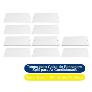 Imagem de Kit 10 Tampa para Caixa de Passagem Split para Ar Condicionado Joinsul