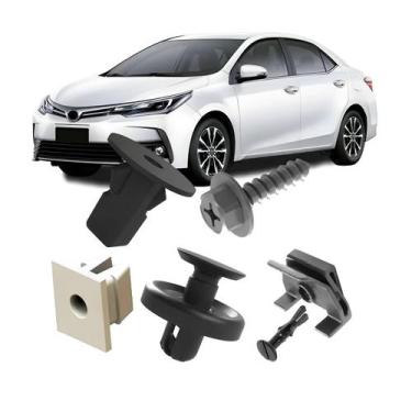 Imagem de Kit Presilhas Parabarro 20 Peças Toyota Corolla 2015 2016 2017 2018 20