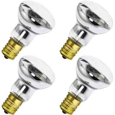 Imagem de MMBGJKG Lâmpada De Reposição Lava Lamp R39 E17 30W 120V, Lâmpadas Refletoras, Brilhantes, Incandescentes Para Quarto E Escritório, Amarelas, Resistentes A Altas Temperaturas (Pacote Com 4)