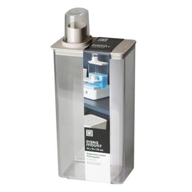 Imagem de Pote Dispenser Organizador Multiuso Lavanderia Banheiro Cozinha Ração Cereais 2,6l (Creme)