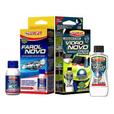 Imagem de Kit Revitalizador Farol Novo E Vidro Novo Para Chuva Ácida - Luxcar