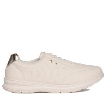 Imagem de Tênis Feminino Comfortflex Coconut Napa Bege Claro, Bege claro, 35