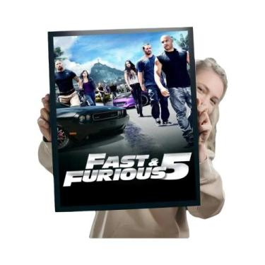 Imagem de Paul Walker Fast & Furious Clássico Vintage Poster Home Bar Café Decor