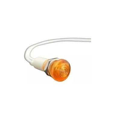 Imagem de Sinaleiro 9mm olho de boi 220v amarelo lukma