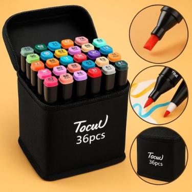 Imagem de Conjunto de Canetas de Aquarela Ponta Dupla - Touch, 36 cores