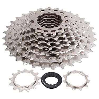 Imagem de 9 velocidade roda livre Mountain Bike Cassette Sprocket 11 32T aço de alta resistência Road Bike peças fáceis instalar durável leve substituição engrenagem