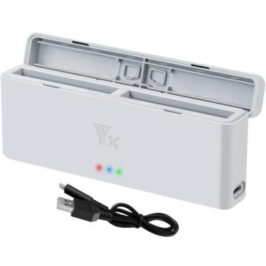 Imagem de LYONGTECH Carregador de bateria duplo para Insta360 X4, carregamento rápido de 2 baterias, hub de carregamento