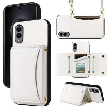 Imagem de Furiet Capa carteira para Samsung Galaxy S25 Edge 5G com alça transversal de couro PU premium porta-cartões à prova de choque resistente capa fina para celular para S25Edge 25S S 25 25Edge 6.66 2025