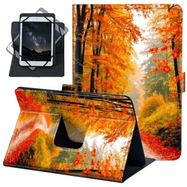 Imagem de ACWDMKH Capa universal para tablet Android 10 de 10,1 polegadas com rotação de 360 graus, capa fólio para iPad 9,7/10,2/10,5/Galaxy Tab 9-10,5 polegadas/Fire HD10 e mais tablet de 9,0 a 10,5 polegadas