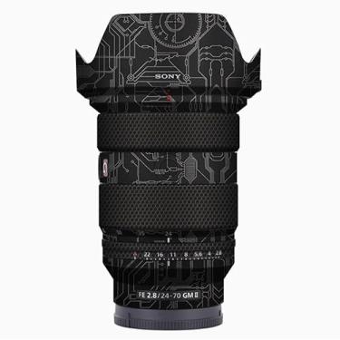 Imagem de Mebont Adesivo adesivo para câmera Sony FE24-70F2.8GMII 3M material adesivo impermeável protetor de câmera circuito dourado