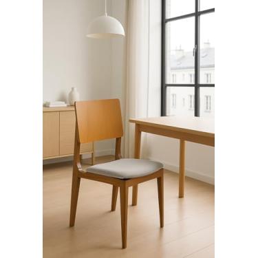 Imagem de Kit Cadeiras Turmalina 6 Unidades Madeira e Linho