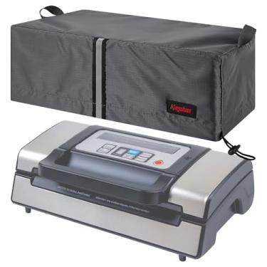 Imagem de Kingshion Capa seladora a vácuo Chamber compatível com Nesco Deluxe Food VS-12, tecido à prova de respingos, fácil de limpar e armazenar, 41 x 20 x 14 cm - cinza escuro