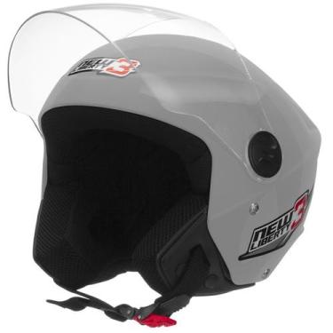 Imagem de Capacete Moto Aberto Pro Tork New Liberty 3, PRATA, 56